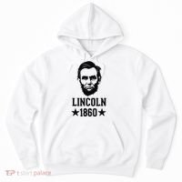 President Abraham Lincoln 1860 Abe America Silhouette Hoodie thumb 0
