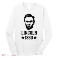President Abraham Lincoln 1860 Abe America Silhouette Long Sleeve Shirt thumb 0