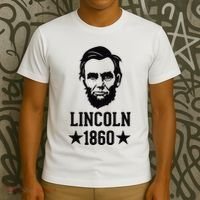 President Abraham Lincoln 1860 Abe America Silhouette T-Shirt thumb 3