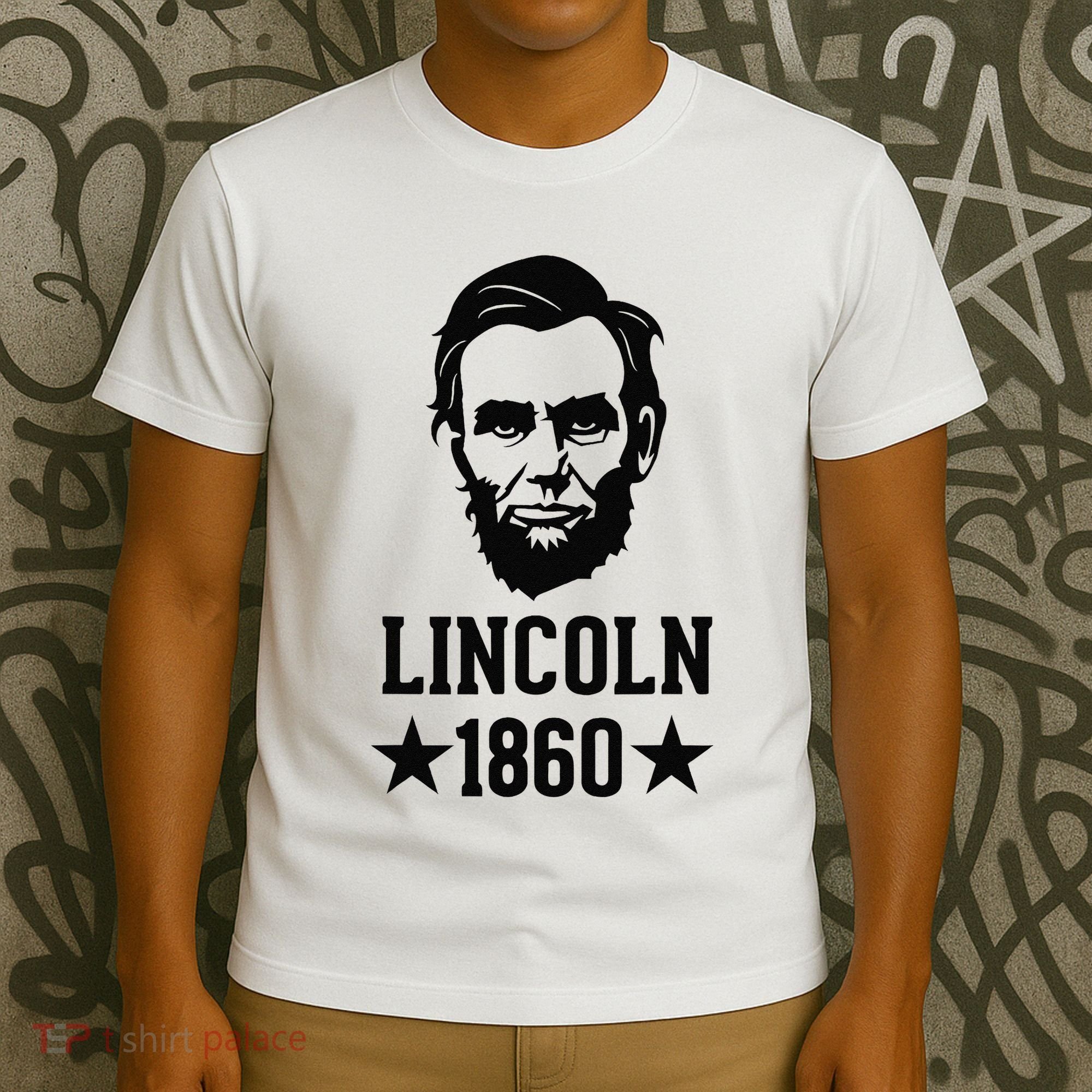 President Abraham Lincoln 1860 Abe America Silhouette T-Shirt