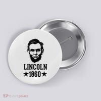 President Abraham Lincoln 1860 Abe America Silhouette Button thumb 0