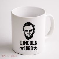 President Abraham Lincoln 1860 Abe America Silhouette Coffee Mug thumb 1