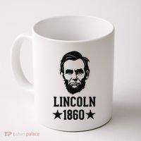 President Abraham Lincoln 1860 Abe America Silhouette Coffee Mug thumb 0