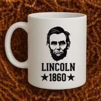 President Abraham Lincoln 1860 Abe America Silhouette Coffee Mug thumb 2