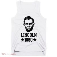 President Abraham Lincoln 1860 Abe America Silhouette Tank Top thumb 0