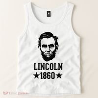 President Abraham Lincoln 1860 Abe America Silhouette Tank Top thumb 2