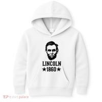 President Abraham Lincoln 1860 Abe America Silhouette Kids Hoodie thumb 0