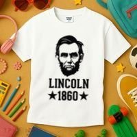 President Abraham Lincoln 1860 Abe America Silhouette Kids T-Shirt thumb 3