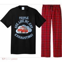 People Are Like My Car Exhausting! Fritts Cartoons Pajama Set thumb 0
