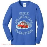 People Are Like My Car Exhausting! Fritts Cartoons Kids Long Sleeve Shirt thumb 0