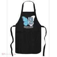 Prostate Awareness Light Blue Ribbon Fear Into Courage Apron thumb 0