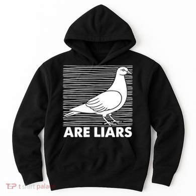 Pigeons Are Liars ArenT Real Spies Birds Pun Hoodie