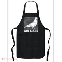 Pigeons Are Liars ArenT Real Spies Birds Pun Apron thumb 0