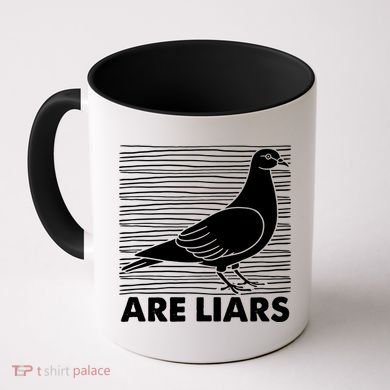 Pigeons Are Liars ArenT Real Spies Birds Pun Coffee Mug