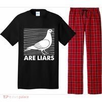 Pigeons Are Liars ArenT Real Spies Birds Pun Pajama Set thumb 0