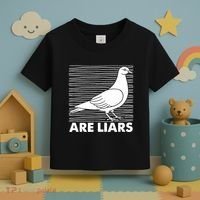 Pigeons Are Liars ArenT Real Spies Birds Pun Toddler T-Shirt thumb 3