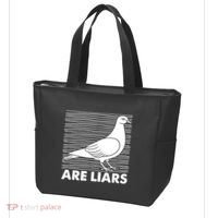 Pigeons Are Liars ArenT Real Spies Birds Pun Tote Bag thumb 3