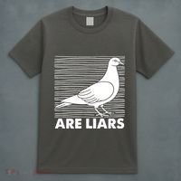 Pigeons Are Liars ArenT Real Spies Birds Pun T-Shirt thumb 4
