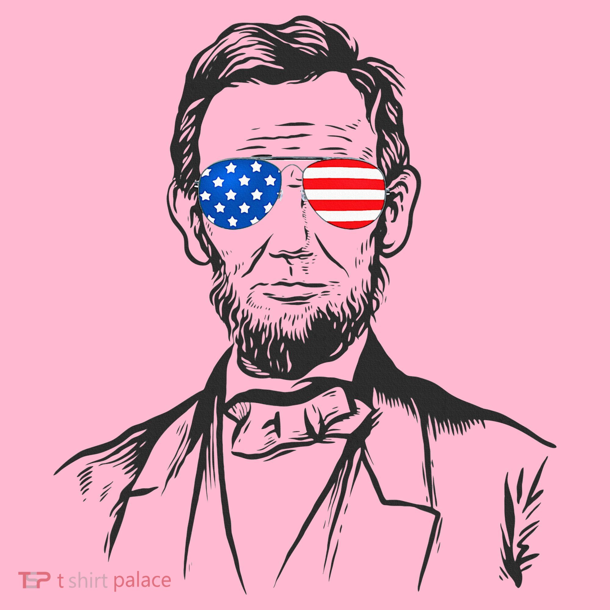 President Abraham Lincoln Portrait Usa America Sunglasses Coaster