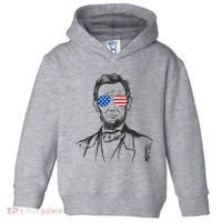 President Abraham Lincoln Portrait Usa America Sunglasses Toddler Hoodie thumb 0