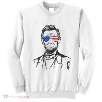 President Abraham Lincoln Portrait Usa America Sunglasses Sweatshirt thumb 0