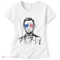 President Abraham Lincoln Portrait Usa America Sunglasses Women's T-Shirt thumb 0