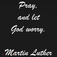Pray And Let God Worry Martin Luther Coaster thumb 2