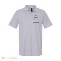 Pray And Let God Worry Martin Luther Polo thumb 0