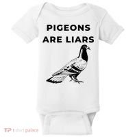 Pigeons Are Liars Baby Bodysuit thumb 0