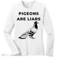 Pigeons Are Liars Women's Long Sleeve Shirt thumb 0