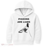Pigeons Are Liars Kids Hoodie thumb 0