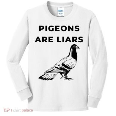 Pigeons Are Liars Kids Long Sleeve Shirt