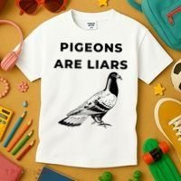 Pigeons Are Liars Kids T-Shirt thumb 3