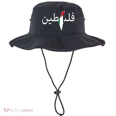 Palestine Arabic Map Flag Colors Bucket Hat