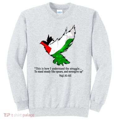 Palestine Flag Eagle Dove Naji Al-Ali Sweatshirt
