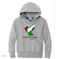 Palestine Flag Eagle Dove Naji Al-Ali Kids Hoodie thumb 0