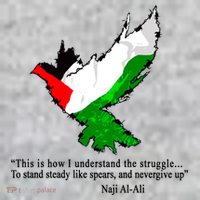 Palestine Flag Eagle Dove Naji Al-Ali Kids Hoodie thumb 2