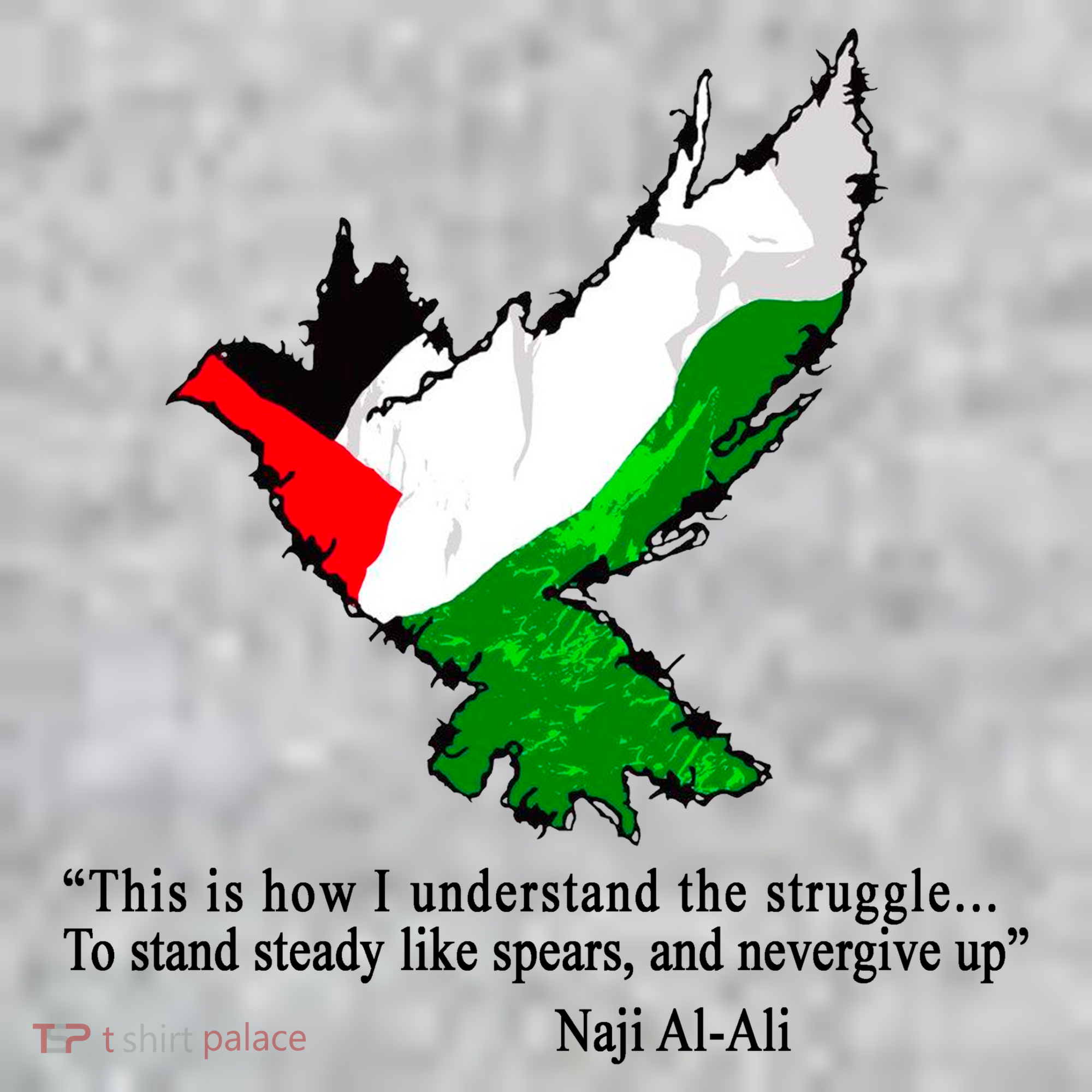 Palestine Flag Eagle Dove Naji Al-Ali Kids T-Shirt