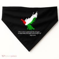Palestine Flag Eagle Dove Naji Al-Ali USA-Made Doggie Bandana thumb 0