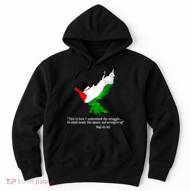 Palestine Flag Eagle Dove Naji Al-Ali Hoodie