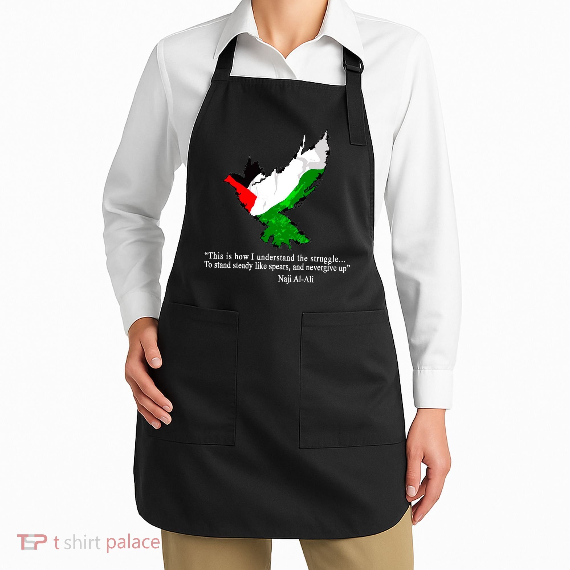 Palestine Flag Eagle Dove Naji Al-Ali Apron