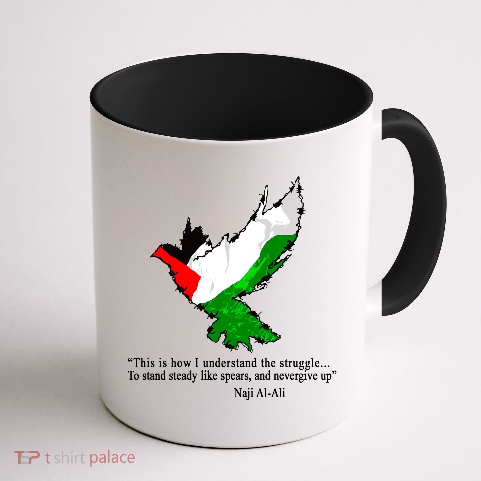 Palestine Flag Eagle Dove Naji Al-Ali Coffee Mug