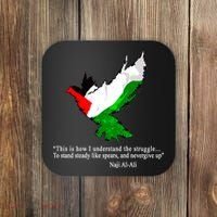 Palestine Flag Eagle Dove Naji Al-Ali Coaster thumb 0
