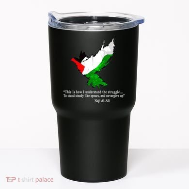 Palestine Flag Eagle Dove Naji Al-Ali Tumbler
