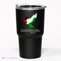 Palestine Flag Eagle Dove Naji Al-Ali Tumbler thumb 0
