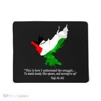 Palestine Flag Eagle Dove Naji Al-Ali Mousepad thumb 0