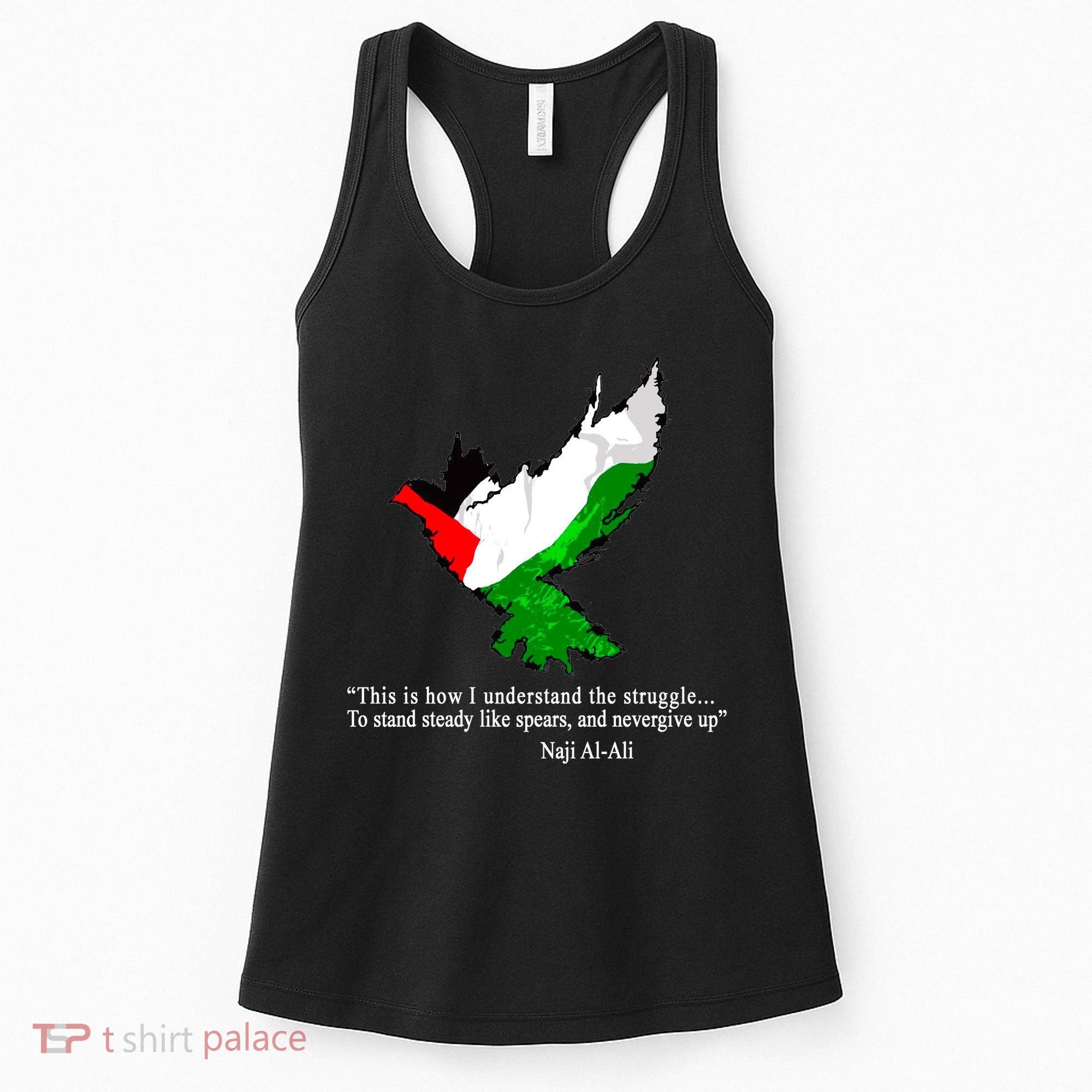 Palestine Flag Eagle Dove Naji Al-Ali Women's Tank Top
