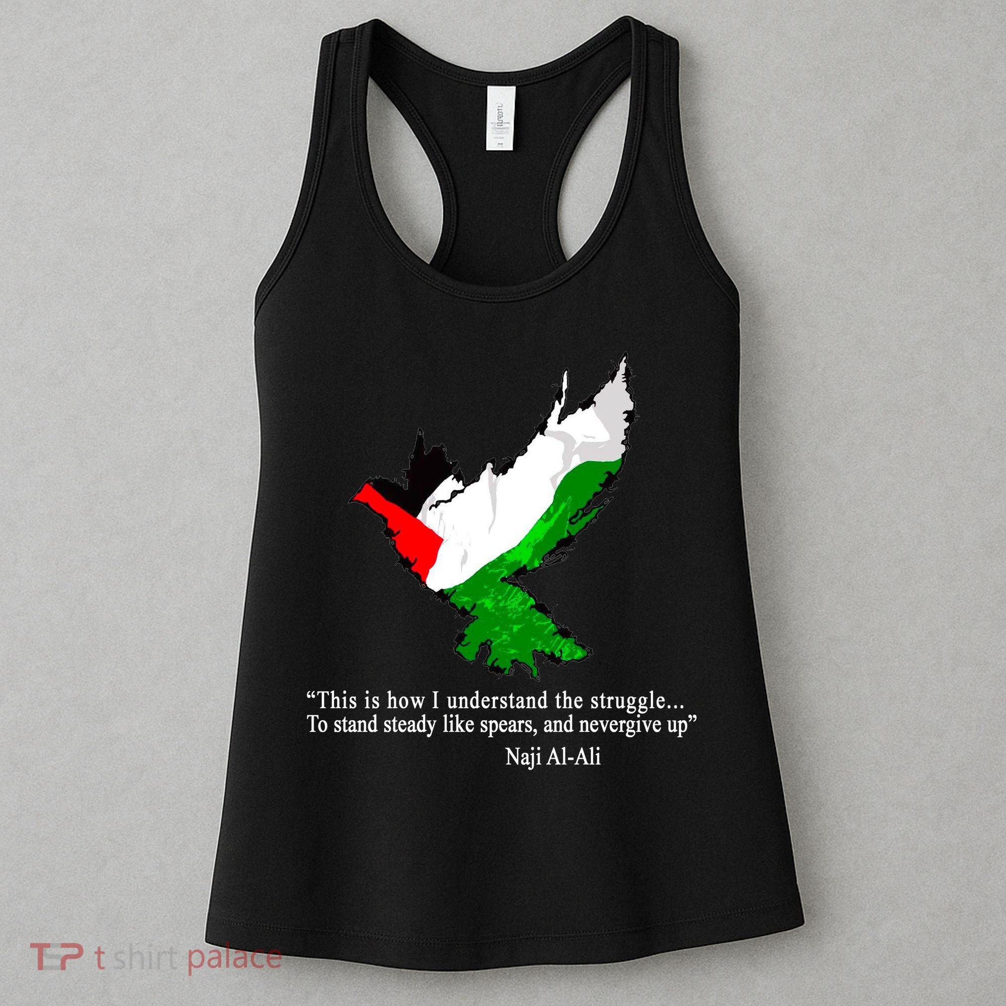 Palestine Flag Eagle Dove Naji Al-Ali Women's Tank Top