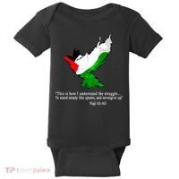 Palestine Flag Eagle Dove Naji Al-Ali Baby Bodysuit thumb 0
