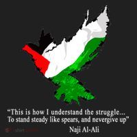 Palestine Flag Eagle Dove Naji Al-Ali Hat thumb 2
